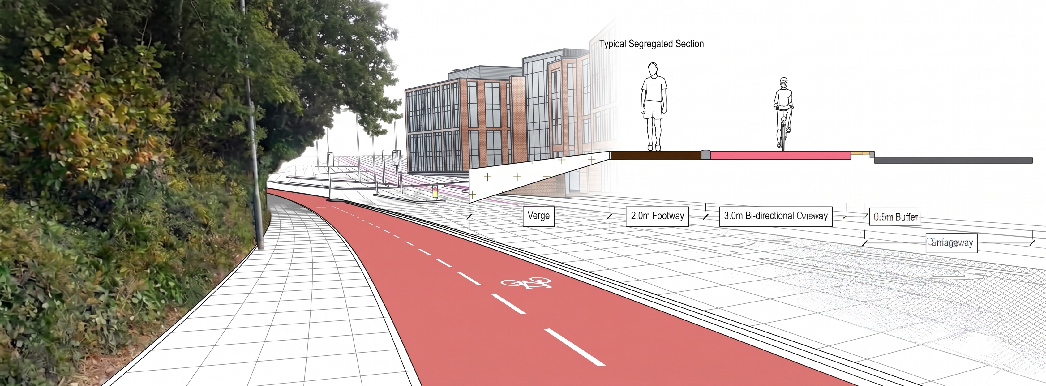 Highway engineering CAD overlay